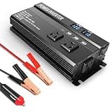 1200W Peak Power Inverter, Inverter 12v to 110v with Fast Charging 2.4A USB、Type-c and 3 AC Outlets Ideal,Power Converter Car for Road Trips, Camping, Rv, Truck, and Camping Power Needs