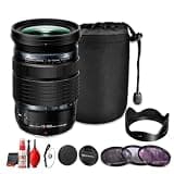 OM SYSTEM M.Zuiko Digital ED 12-100mm f/4 is PRO Lens, Micro Four Thirds Zoom Lens, 24-200mm Equivalent, Optical Image Stabilization, Weather Sealed Lens (Bundle)