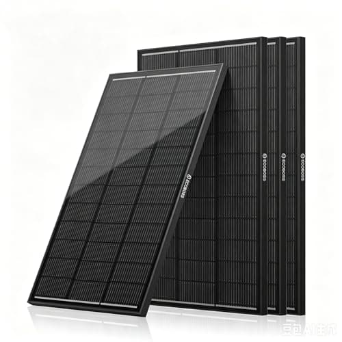 12V 100W Solar Panel 4 PCS, 400W N-Type 16BB Monocrystalline Solar Panels with 25.6% High Efficiency, IP68 Waterproof PV Modules for RV, Camper, Boat, Cabin, Farm & Off-Grid Systems