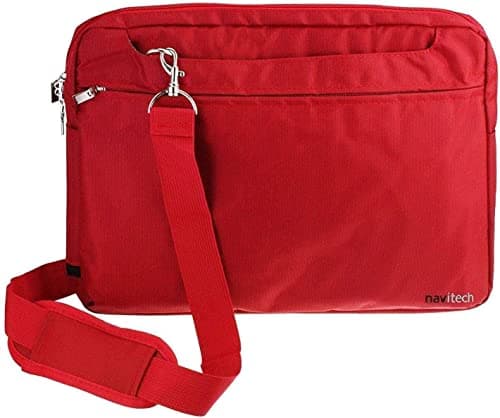 Navitech Red Water Resistant Graphics Tablet Bag - Compatible with Ksequ 6.5" LCD Writing Tablet