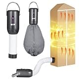 Generic Portable Clothes Dryer, 200-400W Multifunctional Small Dryer with Big Clothes Bags and Warm Shoe Expansion Tube for Travel Home Laundry