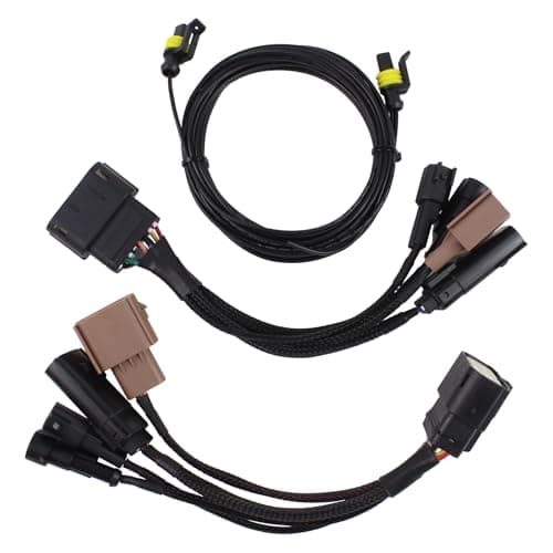 DriveFix Front Left and Right Halogen to LED Headlight Adapter Conversion Wiring Harness for Ford F250 F350 Super Duty 2023 2024