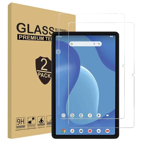 zukof 2 Pack Tempered Glass Screen Protector for onn 11 Inch Core Tablet 2026 Model, Tempered Glass Scratch Resistance Case Friendly 9H hardness Screen Saver