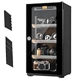 Electronic Camera Dry Cabinet, Digital Moisture-Proof Box with Touch Control & Password Lock for Lenses, 25%-60% RH Dehumidifier (50L)