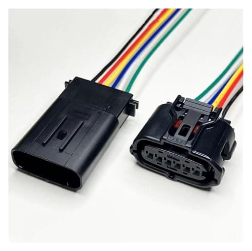 AICNRUT 0.6mm Series Meter with 15cm Wiring Reversing Harness Male Female Connectors 2p4p6P 8Hole (6P Line,1 Set)