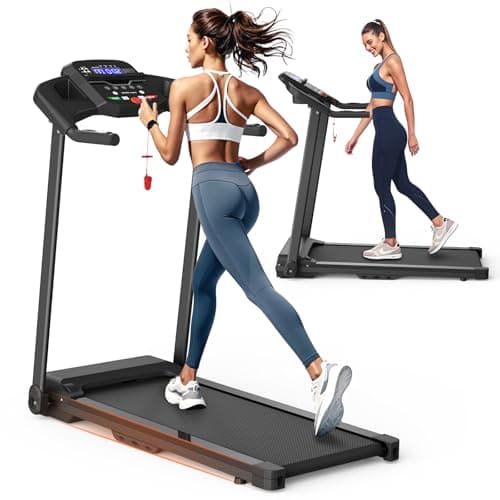 Treadmills for Home Portable Foldable Incline with armrest Treadmill Exercise Walking pad for Small Spaces, 2.5HP Running Machine for Home Gym, Max 265LBS,A1