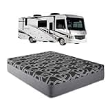 Lux Black Cool Hybrid 14" RV Mattress, Short Queen 60x74, Plush Cooling Comfort with Elate Visco Foam & Pocketed Coils, Luxury Pressure-Relief Bed for RV Camper or Travel Trailer, Made in USA