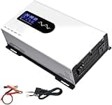 Power Inverter Pure Sine Wave 7000W/8000W/9000W/10000W/12000W/15000W/20000W Peak DC12V/24V/48V/60V/72V to AC 110V/220V Car Converter with Voltage Display & AC outlets(48Vto220V,8000W)