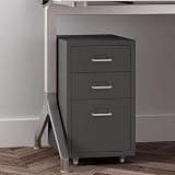 Metal File Storage Cabinet, Vertical Rolling File Cabinet, Large Capacity Narrow Desk Organizer with 5 Drawers for Home Office Study, Under Desk Metal Locker