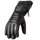 Milwaukee Leather Unisex Leather Gauntler Motorcycle Riding Gloves