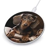 Dachshund Book Wireless Charger, Fast Charging Pad