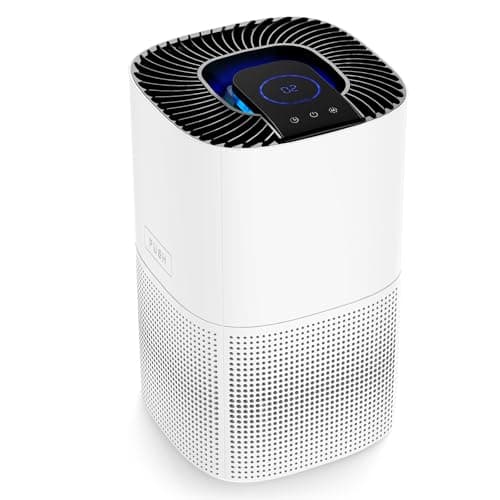 ZAFRO Air Purifier for Home Large Room, Air Quality Sensor & Automatic Speed, 360° HEPA Air Cleaner Covers Up to 1110 Sq. Ft. Low Noise Operation Sleep Mode, White