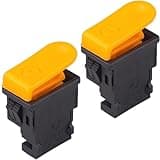 Amavoler 2 Pcs Yellow Motorcycle Electric Starter Button Switch Aftermarket Replacement Parts Fit for 50cc 70cc 90cc 110cc 125cc 150cc ATV Dirt Bike Moped Scooter Go Kart.