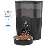 PAPIFEED Automatic Cat Feeder with App, 2.4G WiFi Cat Food Dispenser, 3L Slow Feeder Timed Cat Feeders for Dry Food, 10 Meals/Day, 6 Portions/Meal, Dual Power Supply Smart Pet Feeder for Small Dog