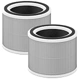 GoKBNY 2-Pack HPA125 HPA120 True Replacement Filter O, Compatible with Honey-well Plus Tabletop Air Purifiers HPA125 and HPA120, 3-in-1 Filtration System