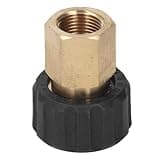 Eboxer Pressure Washer Adapter, 5000PSI Hose Connector Replacement Parts, Pressure Washer Adapter Accessories for Cleaning Tasks (Female G3/8 to Female M22 15mm)