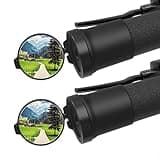 MoKo 2 Pcs Bike Mirrors, 360° Rotatable Bicycle Mirrors for Handlebars Convenient Safe Rearview Mirror Durable Acrylic Silicone Mirror for Mountain Bike Bicycle E-bike Motorcycle Round Handlebar