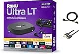 Roku Ultra LT Streaming Device 4K/HDR/Dolby Vision/Dual-Band Wi-Fi with Roku Voice Remote and HDMI Cable, with USB Extension Cord and HDMI