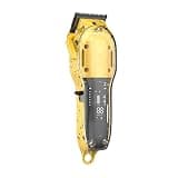 OOAYDYWO Transparent Metal Electric Hair Clipper Liquid Crystal Trimmer Charging Scissors