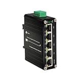 Centopto Mini Industrial 5 Ports Gigabit PoE Switch - Hardened RJ45 10/100/1000Mbps 802.3at 30W/Port Ethernet Din Rail Mount PoE+ Unmanaged 10Gbps Switching Capacity