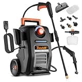 This Hill 2-in-1 Pressure Washer and Steam Cleaner, 3000 PSI 2 GPM Power Washer, 1500W Steam Cleaner with 1L Tank, Portable Cleaning Machine for Car Detailing, Patio, Tile, Grout, Furniture