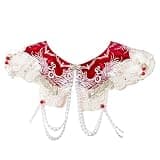 Kalttoy Collar for Women False Collar Shoulder Wrap Traditional Chinese Yunjian Tassels Decorative Detachable Shirt