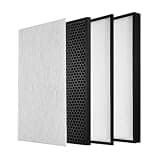 Easy To Replace Filter FZ-A51HFR Carbon Charcoal Filter FZ-A51DFR, Compatible For Sharp, Fits Air Purifier KC-A51RW, KC-A51RB(4pcs)