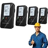4-in-1 Steadfast Haven co Detector with HD Screen, Home, Apartment, Hotel, Camping RV (4, Black)