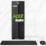 Acer Aspire SFF 8L Desktop Computer | Intel Multi-Core CPU | 8GB RAM, 256GB PCIe SSD | WiFi 6E | Intel UHD Graphics | 4K Display Support, Wired Keyboard & Mouse