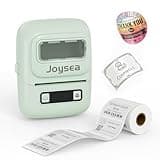 Joysea BX1 Label Maker Machine with Tape, 2 Inch Bluetooth Label Maker, Portable Thermal Label Printer with Multiple Templates for Small Business, Office, Home, School (Green, 1 Labeler+1 Roll Label)