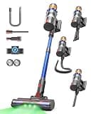 Cordless Vacuum Cleaner, 650W/55Kpa Vacuum Cleaners for Home, 70Mins Stick Vacuum with Self-Standing,Anti-Tangle,Wall Mount Charging,Lightweight Wireless Vacuum for Hardwood Floors Carpet Pet Hair Car