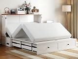 PUREMIND Tri-Folding Queen Murphy Bed Mattress (Only Mattress)