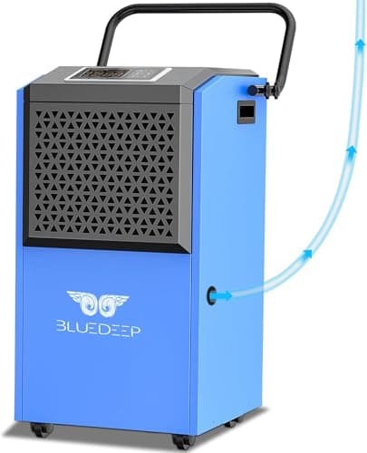 158 Pints Commercial Dehumidifier for Basements, Industrial Heavy Duty Commercial-grade Portable Dehumidifiers for Large Spaces Warehouse Grow Room, Water Damage Restoration