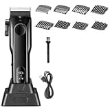 EOYLMIRL Mens Hair Clippers All Metal Trimmer Men Barber Shop Clipper Beard Corded/Cordless Electric Haircut Machine Rechargeable