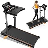 Walking Pad Treadmills for Home - Foldable Treadmill with Handle Bar, 4 Levels Height, 12% Incline, Stand Desk