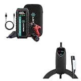 Lectron Bundle - Level 2 Tesla Charger & 4000A Car Battery Jump Starter with 60W USB-C Port
