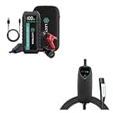 Lectron Bundle - Level 2 Tesla Charger & 4000A Car Battery Jump Starter with 60W USB-C Port