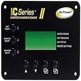 Go Power GP-ICR-50 Inverter Charger Remote - Digital Display Control Panel for Go Power IC Series Inverter/Chargers, Monitors Battery, Temperature & AC Input