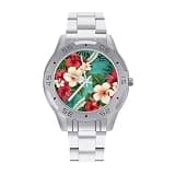 NTVOWPZO Three-Hand Analog Stainless Steel Watches for Men Easy Reader