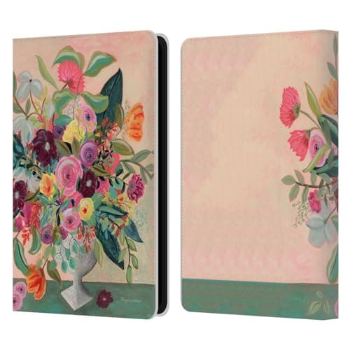 Head Case Designs Officially Licensed Suzanne Allard Floral Centerpiece Floral Art Leather Wallet Case Compatible with Kindle Paperwhite 5 (2021)