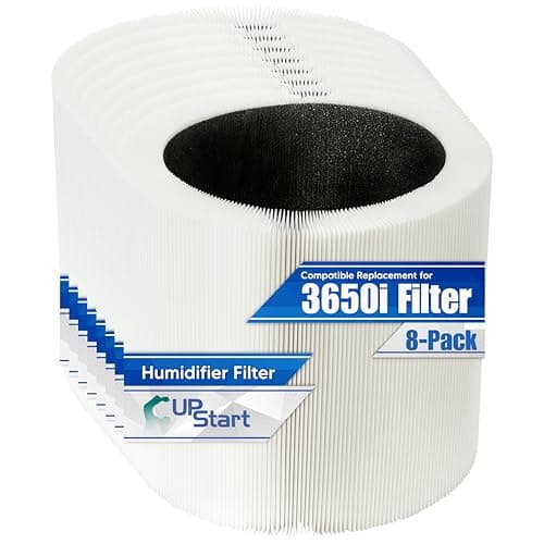 8-Pack F2MAX Air Purifier Filter Replacement for BlueAir 3650i Filter - Compatible with Blue Air Classic 3650i Filters HEPA H13