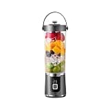 Cordless Personal Size Portable Blender - 380Ml Blender Smoothies and Shakes, BPA Free Traveling Juice Cup with Powerful Blending, Freshly Squeezed in Sports/Travel/Home (MAX-black)