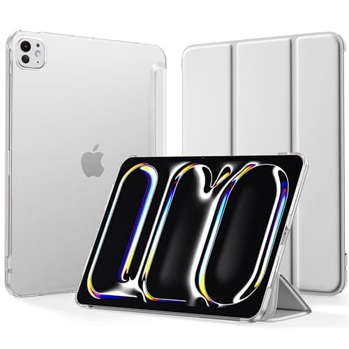 Mastten for iPad Pro 11 Inch Case (M5/M4) 2025/2024 6th/5th Generation, (Model: A3357/A3358/A3359/A2836/A2837/A3006), Slim Stand Hard PC Translucent Back Shell Smart Cover with Auto Wake/Sleep, Gray