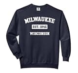 Vintage Milwaukee Wisconsin WI Est. 1846 Souvenir Comfort Colors Adult Sweatshirt