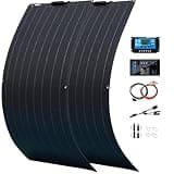 1000 Watt Flexible Solar Panel for RV, 2 × 500 Watt 12 Volt Solar Power Panel Kit with 40A Solar Charge Controller Monocrystalline Solar Panels for Camping Off Grid Car Battery Charging Boat
