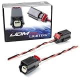 iJDMTOY 5-Inch Long 2-Pin Bumper Collision Sensor Radar, Heater Control Valve Female Electrical Connector Wiring Harness Compatible With Ford GM