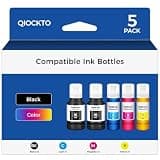 QIOCKTO Compatible for EPT502 Ink Refill Bottles Replacement, 5 Pack