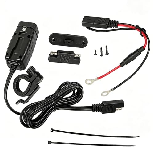 Motorcycles 12V to USB Smart Power Adapter,Waterproof Motorcycle USB Charger,Wireless Charger Motorcycle,Boats,Caravans