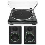 Audio-Technica AT-LP60XBT Wireless Belt-Drive Turntable Bundle with Mackie CR3.5BT Powered Studio Monitors — Automatic Vinyl Record Player System for Beginners, Apartments, and Streaming