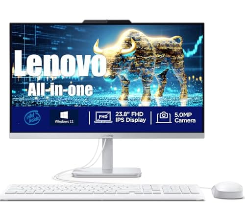 Lenovo 24" FHD All in One Desktop Computer | Intel 13th Gen Core i3 8-Core CPU | 32GB RAM, 2TB SSD | WiFi 6, Bluetooth 5.2 | UHD Graphics | Lifetime Office 365 for The Web